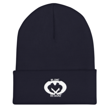 MOneDesignz White Cuffed Beanie - Image 2