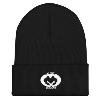 MOneDesignz White Cuffed Beanie