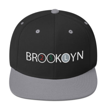 Brooklyn 2,5 and L White Train Snapback Hat - Image 5