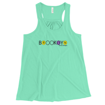 Brooklyn R,L and N Train Women's Flowy Racerback Tank