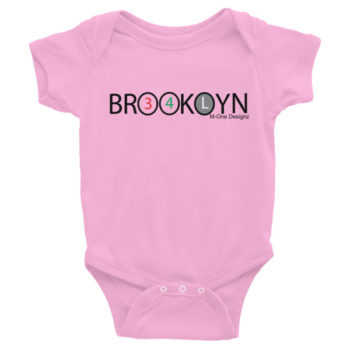 Brooklyn 3,4 and L Black Train Infant Bodysuit