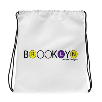 Brooklyn Subway Series Drawstring bag