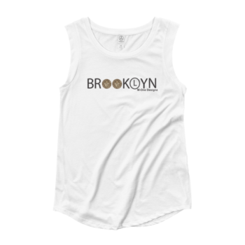 Brooklyn One Fare Ladies’ Cap Sleeve T-Shirt - Image 2