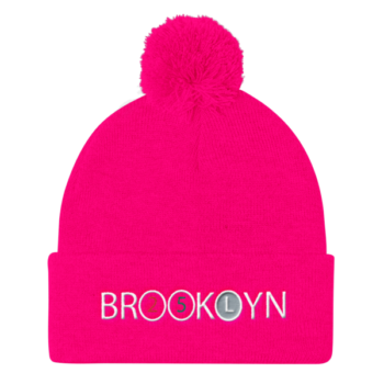 Brooklyn 3,4 and L White Train Pom Pom Knit Cap - Image 10