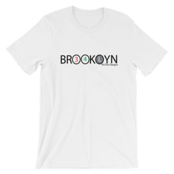 Brooklyn 3, 4 and L Black Train T-Shirt - Image 2