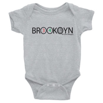 Brooklyn 3,4 and L Black Train Infant Bodysuit - Image 2