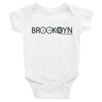 Brooklyn 3,4 and L Black Train Infant Bodysuit - Image 3