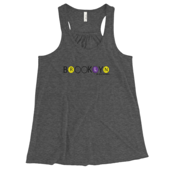 Brooklyn R,L and N Train Women's Flowy Racerback Tank - Image 3