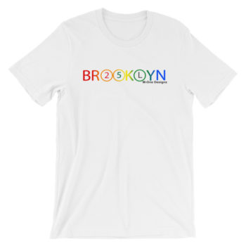 Brooklyn Pride 2,5 and L Train T-Shirt - Image 2