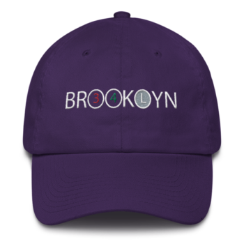 Brooklyn 3,4 and L White Train Cotton Dad Hat - Image 12